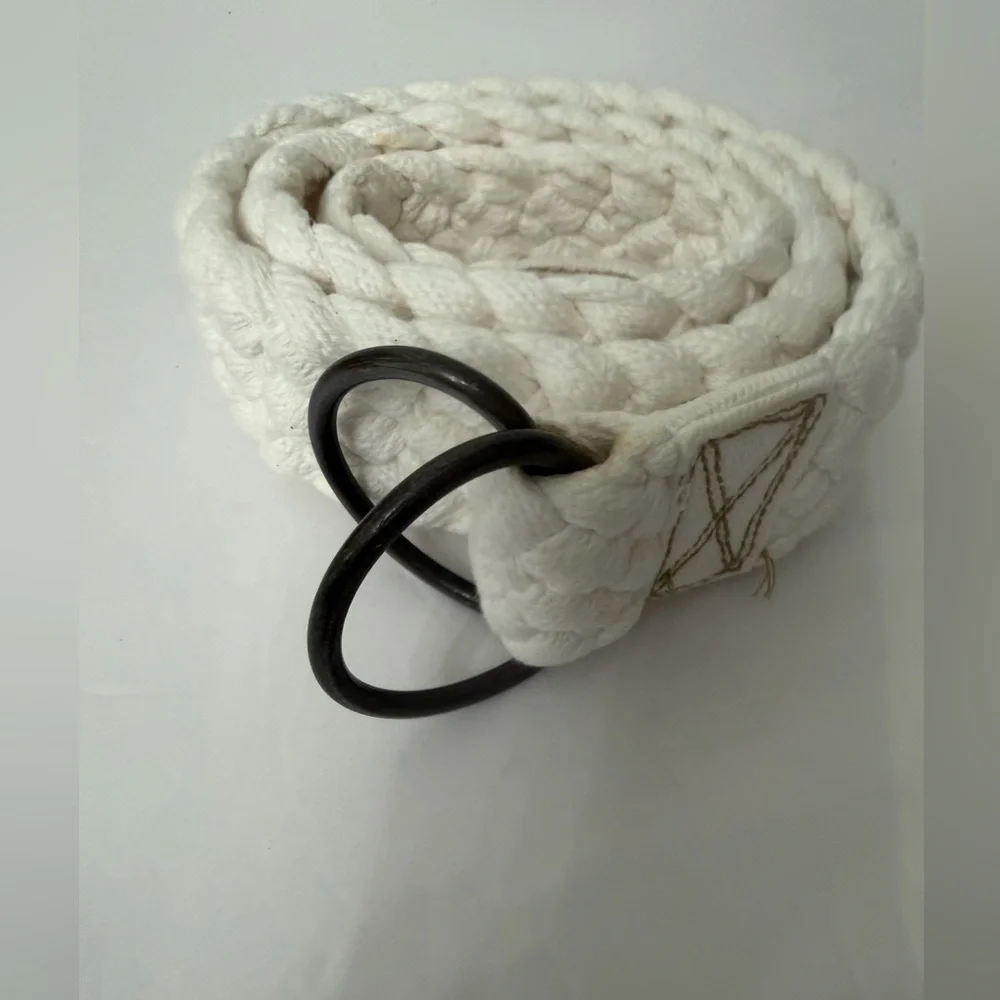 J. Crew Ivory Braided Belt S/M - Picture 2 of 9